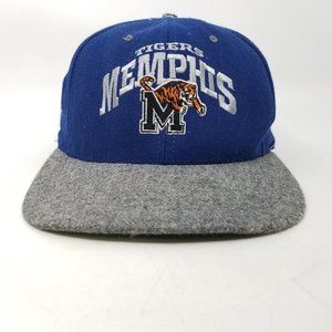 Memphis Tigers University College Snapback Trucker Hat Cap Nutmeg Mills VTG USA